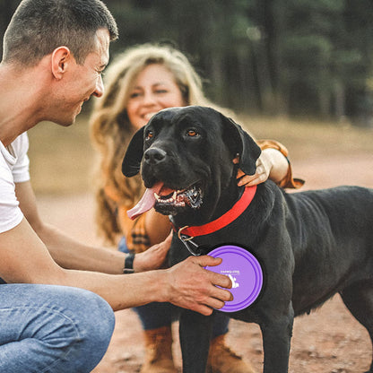 Expandable Dog Bowls for Travel, 2-Pack Dog Portable Water Bowl for Dogs Cats Pet Foldable Feeding Watering Dish for Traveling Camping Walking with 2 Carabiners, BPA Free